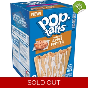 Kelloggs Pop Tarts - Frosted Apple Fritter - 8 Pack Pop-Tarts Box 384g